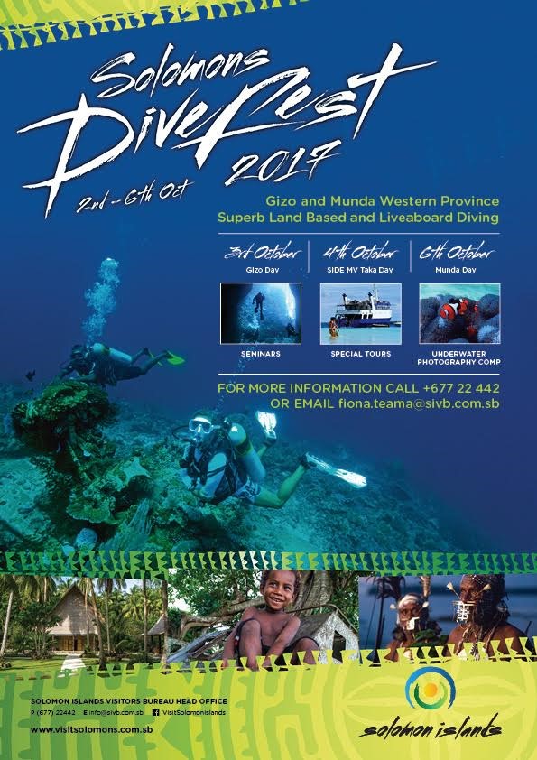 Flyer des 2. Solomon Dive Fest. 